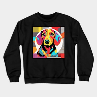 Pop Art Doxie Crewneck Sweatshirt